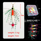 Glow Octopus Skirt Umbrella Rig Lure, 4-Pack – product photo