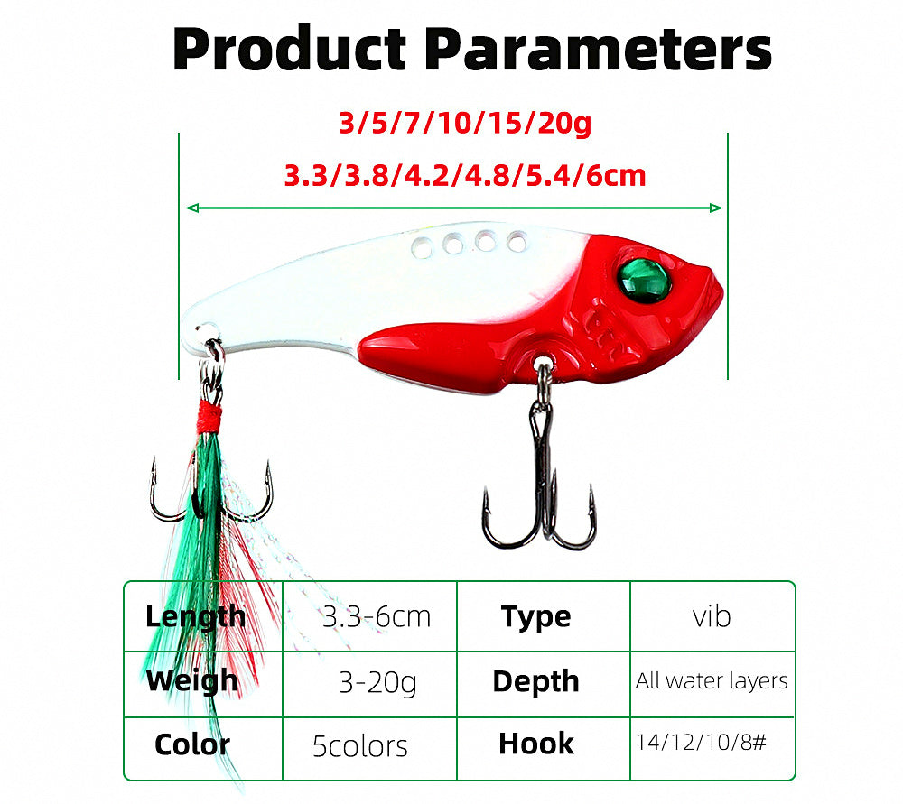 VIB Metal Casting Jig, 3–20 g (0.1–0.7 oz) – product photo