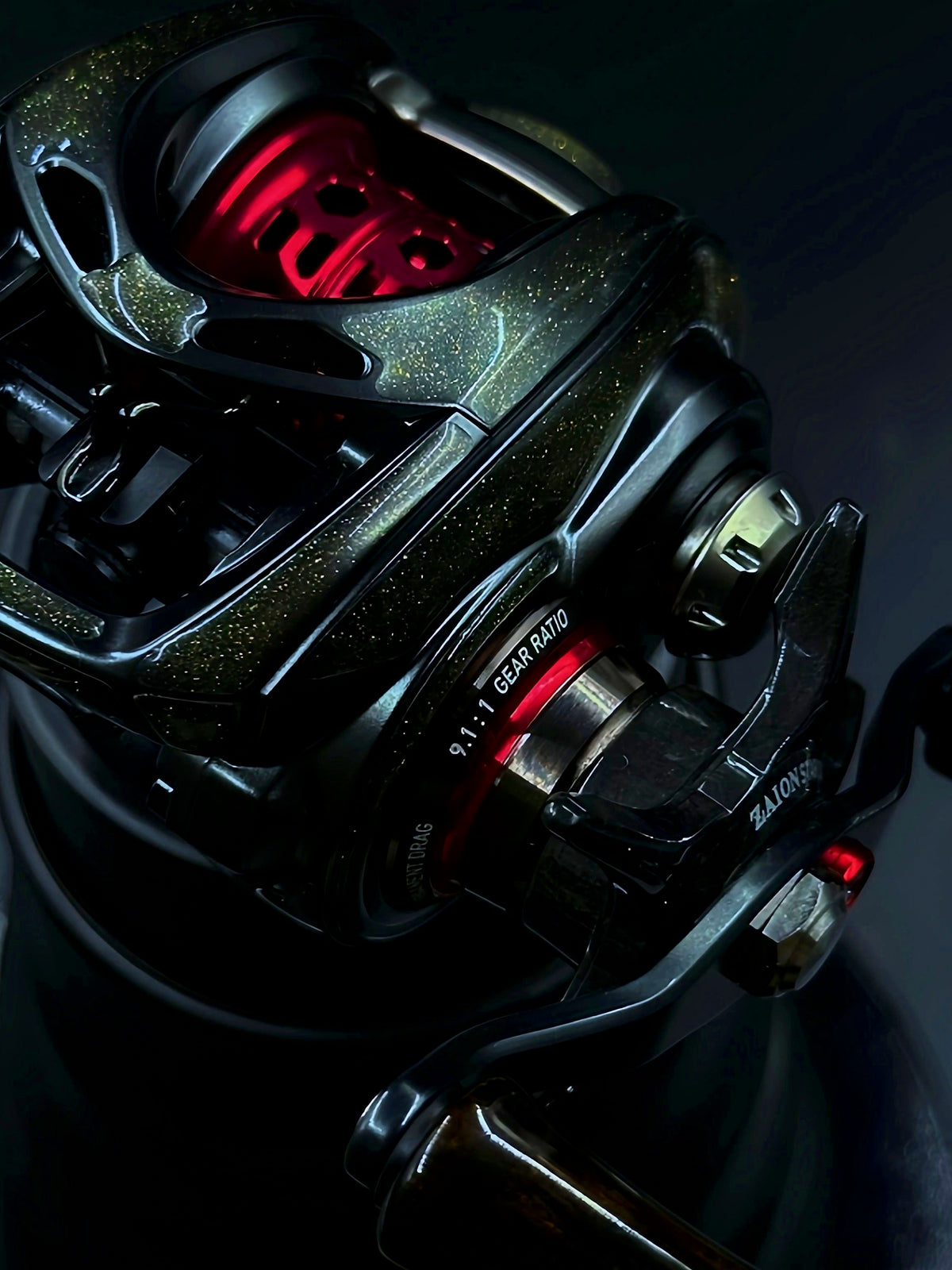 Baitcasting Reel Protective Film, Clear 3D Cloth-Texture Wrap – product photo