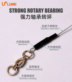 Rubber-Coated Steel Wire Leader, 30 cm (11.8 in), 3-Pack – product photo