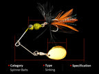 Mini Spinner Spoon Lure, Single Hook, 7 g (0.25 oz) – product photo