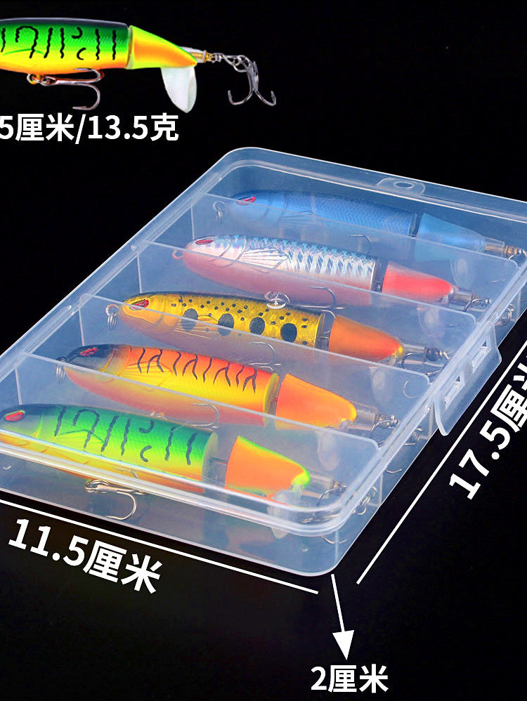 Jointed Propeller Tail Lure Set for Bass, Rotating Tail – product photo
