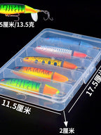 Jointed Propeller Tail Lure Set for Bass, Rotating Tail – product photo