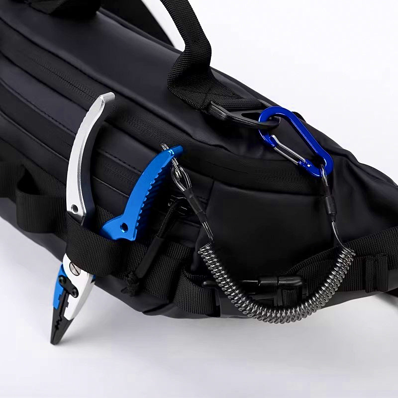 Waterproof Fishing Tackle Bag, Crossbody Sling, 38×16×9 cm – product photo