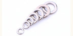 Stainless Steel Solid Rings, Sizes 1–6 (Flattened Jig Rings) – product photo