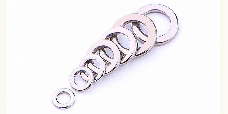 Stainless Steel Solid Rings, Sizes 1–6 (Flattened Jig Rings) – product photo