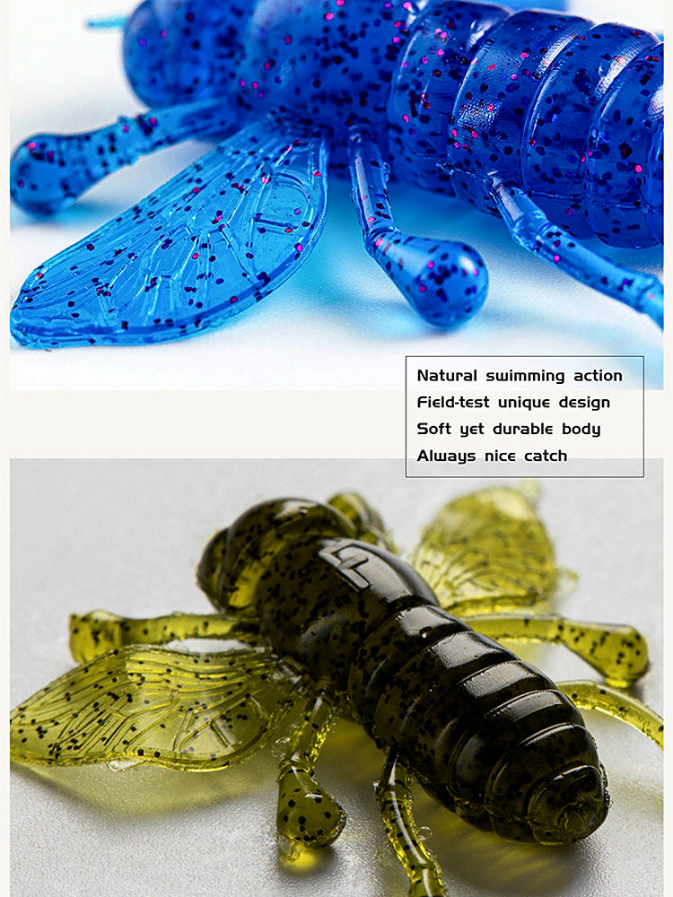 Small Insect Soft Bait, 1.2 in (3 cm), 8-Pack – product photo