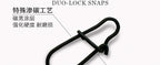 Carbon Black Reinforced Safety Pin Snaps, #000–#2, 50 Pack – product photo