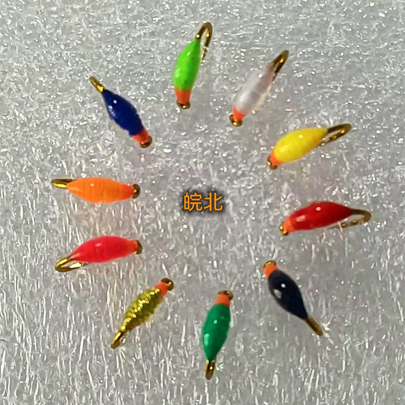 Orange Head Nymph Flies, Barbed Hand-Tied, #10–#20 – product photo