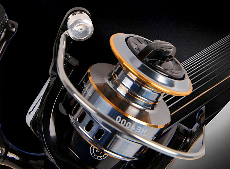 All-Metal Long Cast Spinning Reel, HE Series, Sizes 500-7000 – product photo