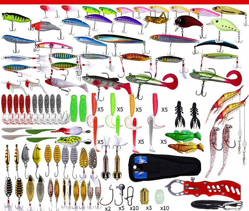 Lure Assortment Kit: Spoons, Jig Heads & Soft Baits – product photo