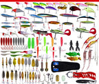 Lure Assortment Kit: Spoons, Jig Heads & Soft Baits – product photo
