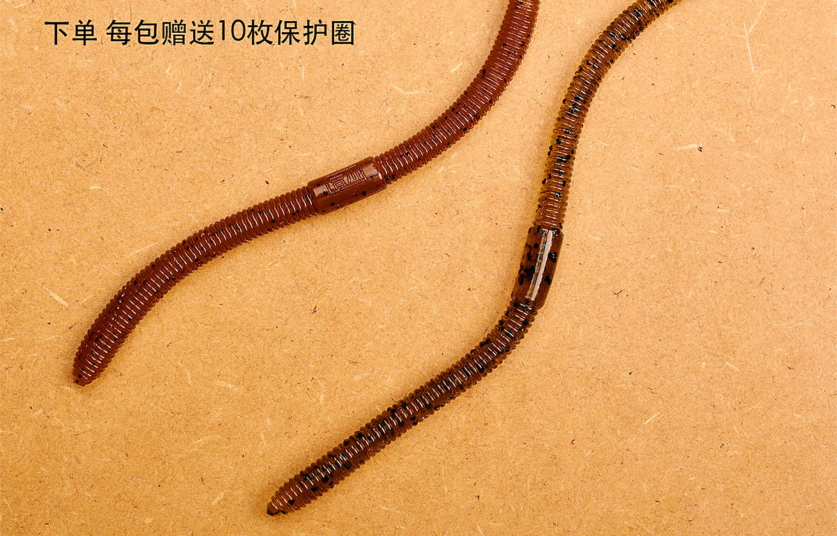 Slow-Sinking Noodle Worm, 13.5 cm (5.3 in) Wacky Rig Soft Bait – product photo