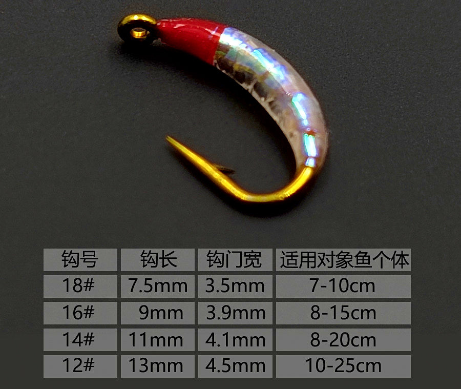 Micro Nymph Fly Lure Set, #12–#18 and 4–9 g (0.14–0.32 oz) – product photo