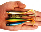 Paddle Tail Swimbait Soft Lure, 7 cm or 10 cm, 7-Pack – product photo