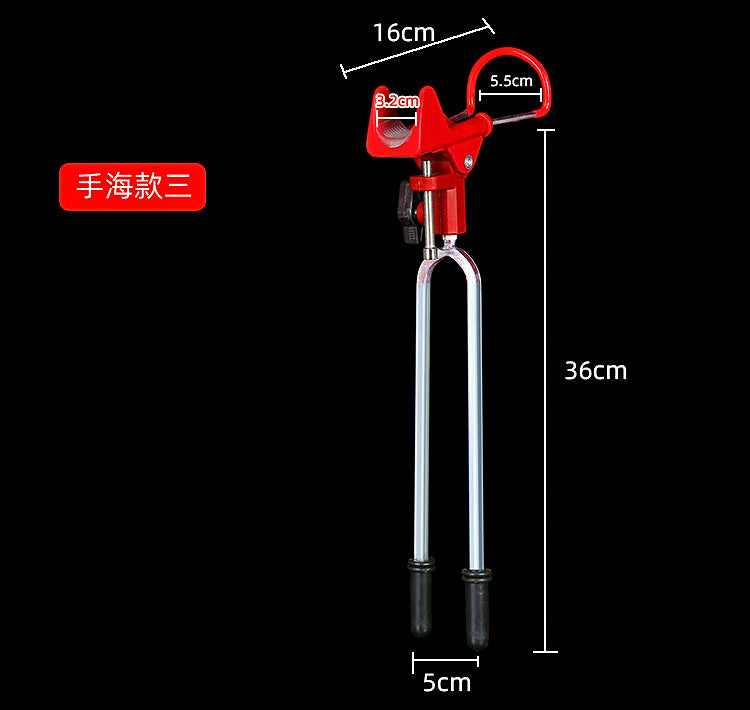Universal Swivel Rod Holder, Ground Spike Rod Stand – product photo