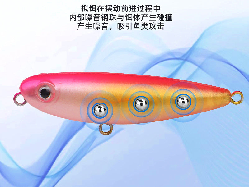 Floating Pencil Topwater Lure, 2.8–12 g (0.1–0.4 oz) – product photo