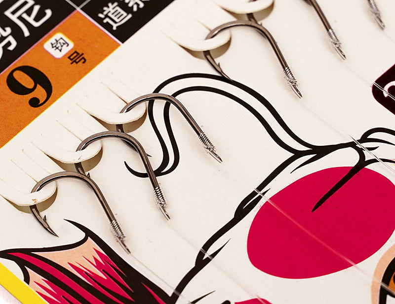 3-Hook String Rig, Barbed Hooks, Sizes #1–#12 – product photo