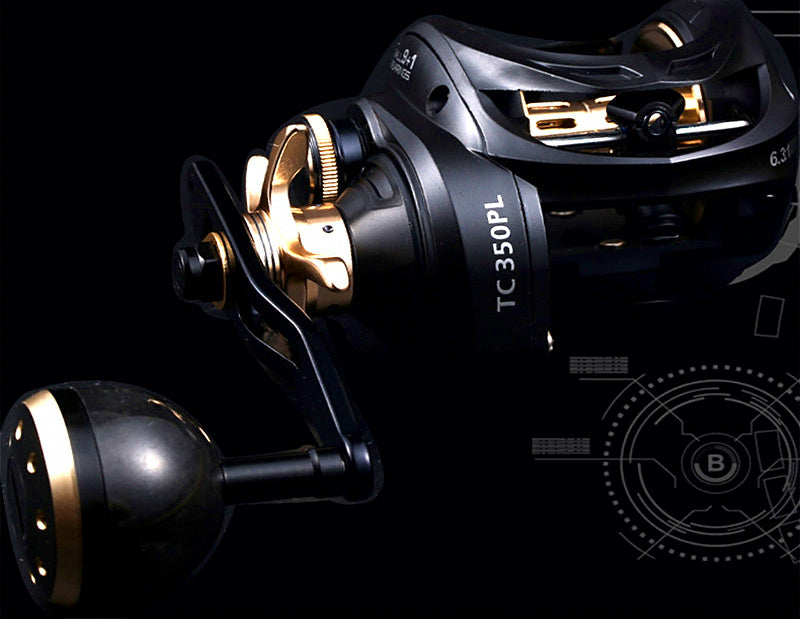 Wide Body Teardrop Baitcasting Reel, 6.3:1 Gear Ratio – product photo