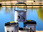 Collapsible Fishing Bucket with Rope, 20–24 cm (7.9–9.4 in) – product photo