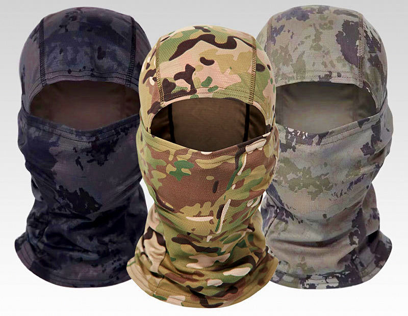 Camo Fishing Face Mask Neck Gaiter, Sun Protection – product photo