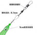 Glow Octopus Skin Hook Rig, Size 18, Wire Leader – product photo