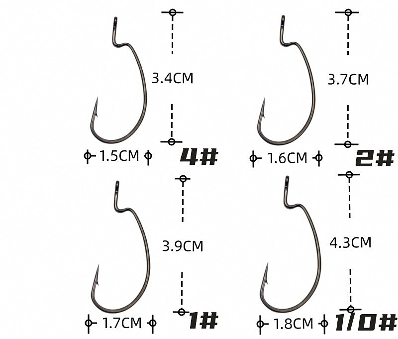Cylinder Sinker Rig with Crank Hooks, 5-Set Pack – product photo