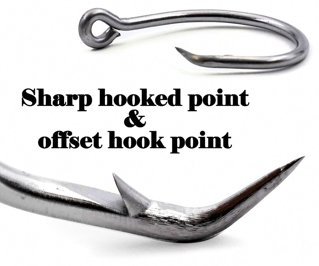 Heavy Shark Hooks, Sizes 6/0–16/0, 25 Pack – product photo