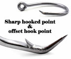 Heavy Shark Hooks, Sizes 6/0–16/0, 25 Pack – product photo