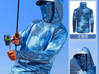 Men's UPF 50+ Hooded Sun Shirt, Camo, Quick-Dry – product photo