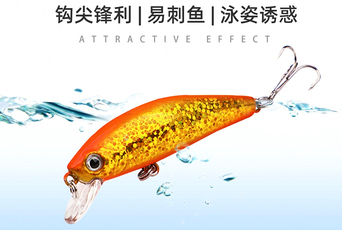 Sinking Minnow Hard Bait Lure, 12 Color Options – product photo