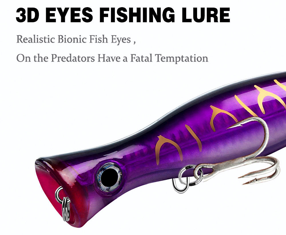Floating Topwater Popper Lure, 12.5 cm (4.9 in), 42.5 g (1.5 oz) – product photo