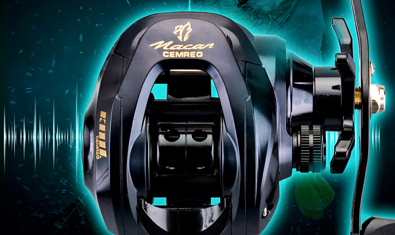 Baitcasting Reel, Metal Spool, Drag Alarm, Left or Right Hand – product photo