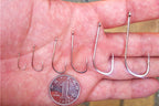 Barbed Saltwater Fishing Hooks, Sizes 1–11, Bulk Pack – product photo