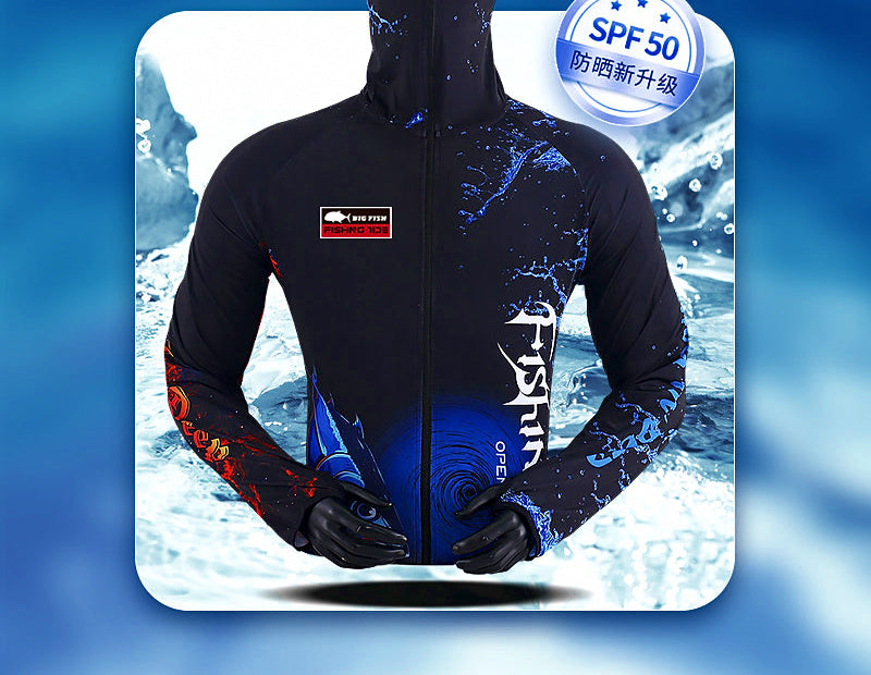 Men's UPF 50+ Long-Sleeve Fishing Sun Shirt & Pants – product photo