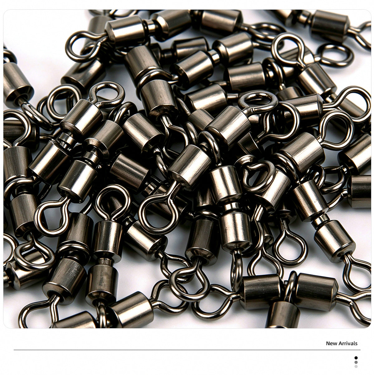 3-Way Swivel Figure-8 Ring Connector, 20-Pack – product photo