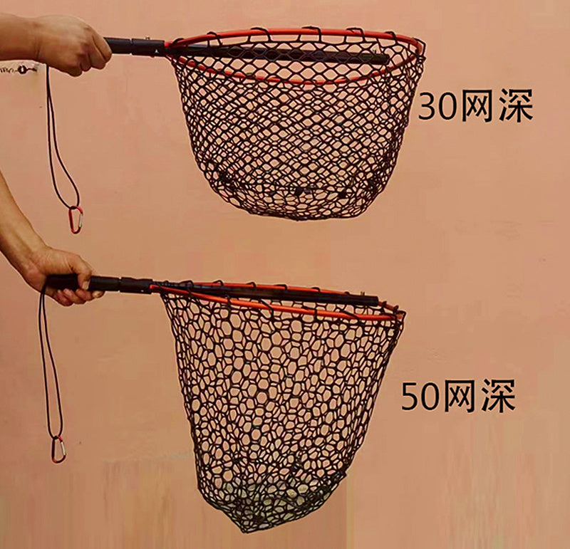 Aluminum Telescoping Landing Net, Mono Mesh, 30/50 Depth – product photo