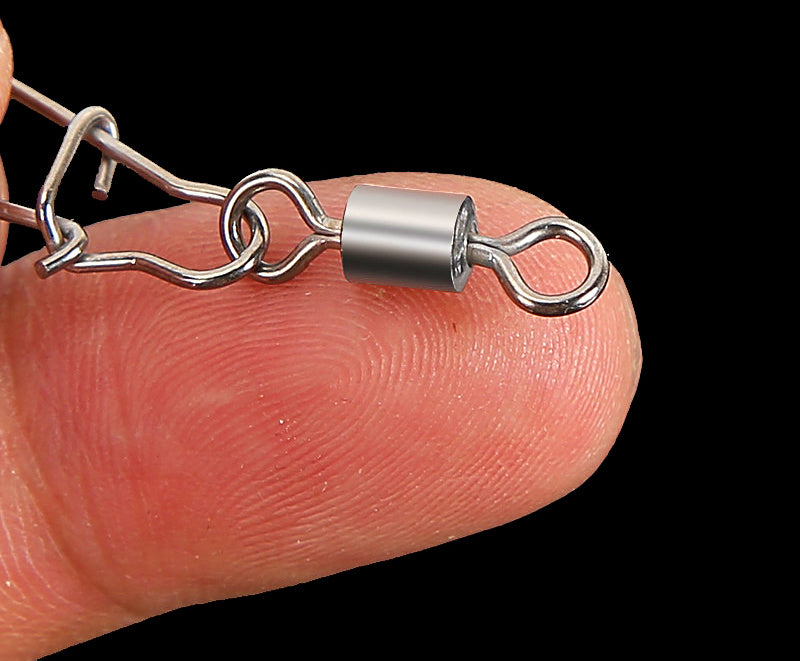 Safety Pin Snap Swivels with Figure-8 Ring, Sizes 1–14 – product photo