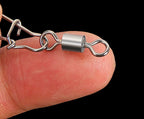 Safety Pin Snap Swivels with Figure-8 Ring, Sizes 1–14 – product photo