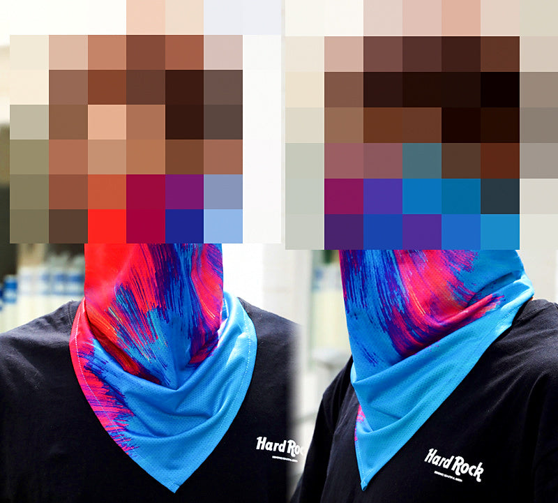 Ice Silk Ear-Loop Face Mask, UV Sun Neck Gaiter – product photo