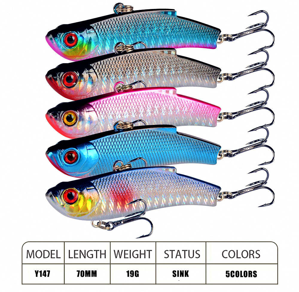 Rattling VIB Vibration Hard Bait, 7 cm (2.8 in), 19 g (0.7 oz) – product photo