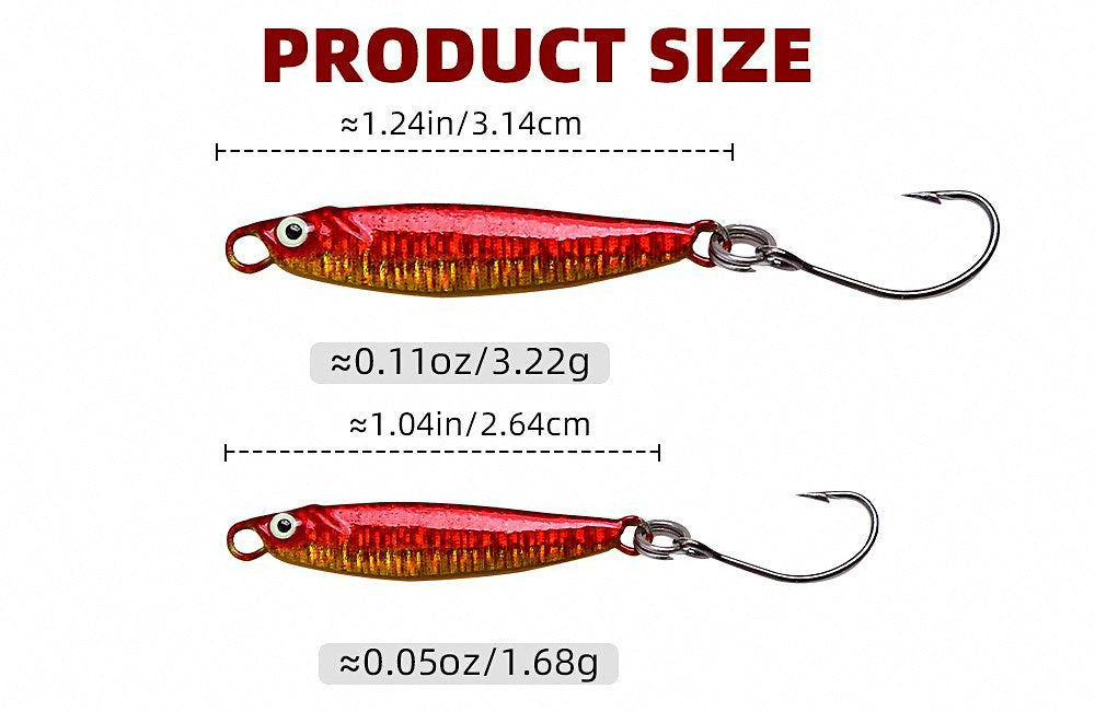 Micro VIB Blade Bait, 1.5 g & 3 g (0.05 & 0.11 oz) – product photo