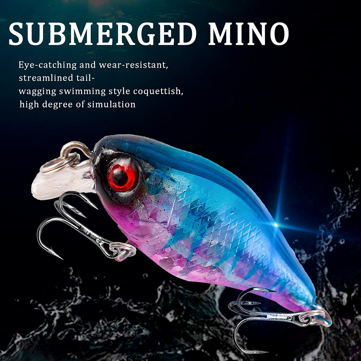 Mini Minnow Hard Bait, 3–4.5 cm (1.2–1.8 in) – product photo