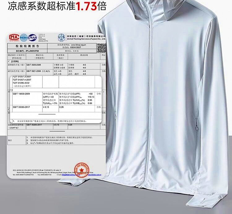 UPF 50+ Sun Protection Fishing Hoodie, Ice Silk Fabric – product photo
