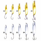 Metal Casting Jig Spoon, 5–20 g (0.18–0.71 oz), Silver or Gold – product photo
