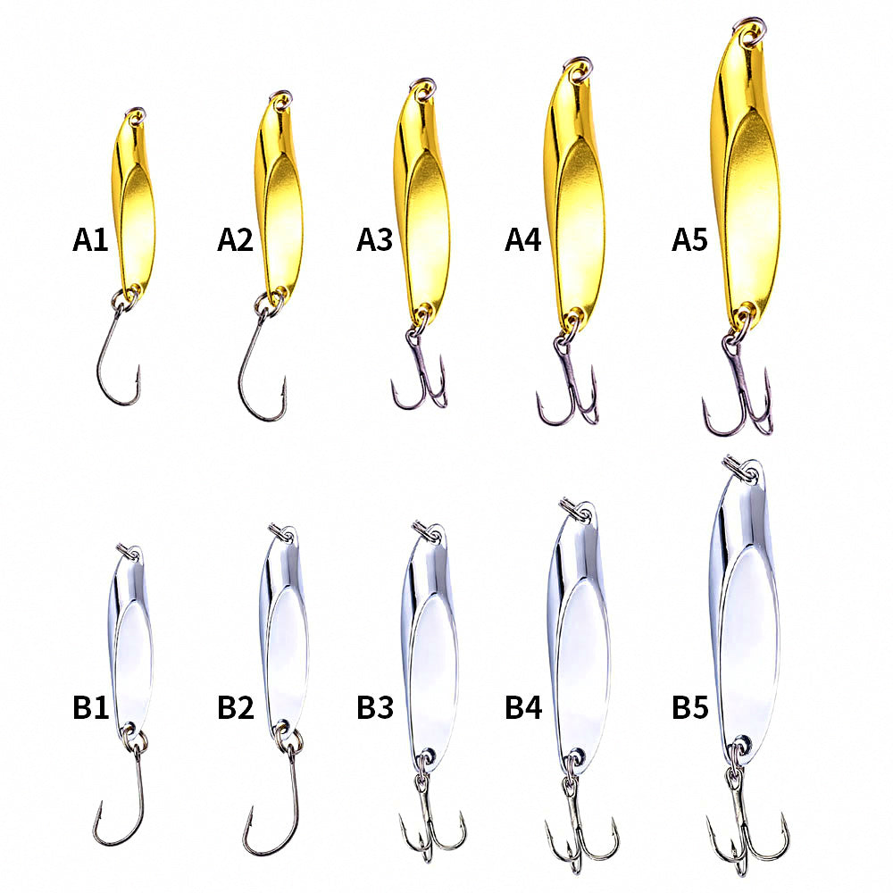 Metal Casting Jig Spoon, 5–20 g (0.18–0.71 oz), Silver or Gold – product photo