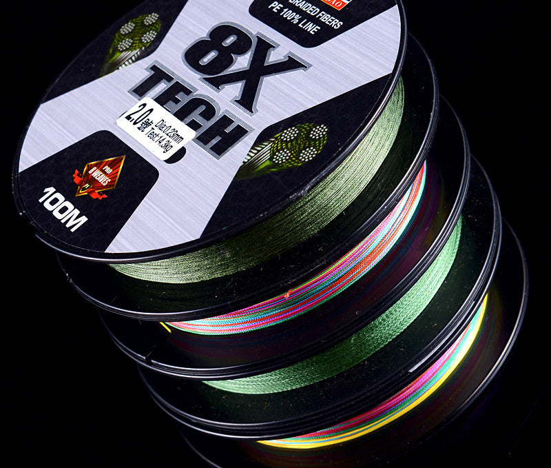 4-Strand PE Braided Line, 100 m (109 yd), 10 m Color – product photo