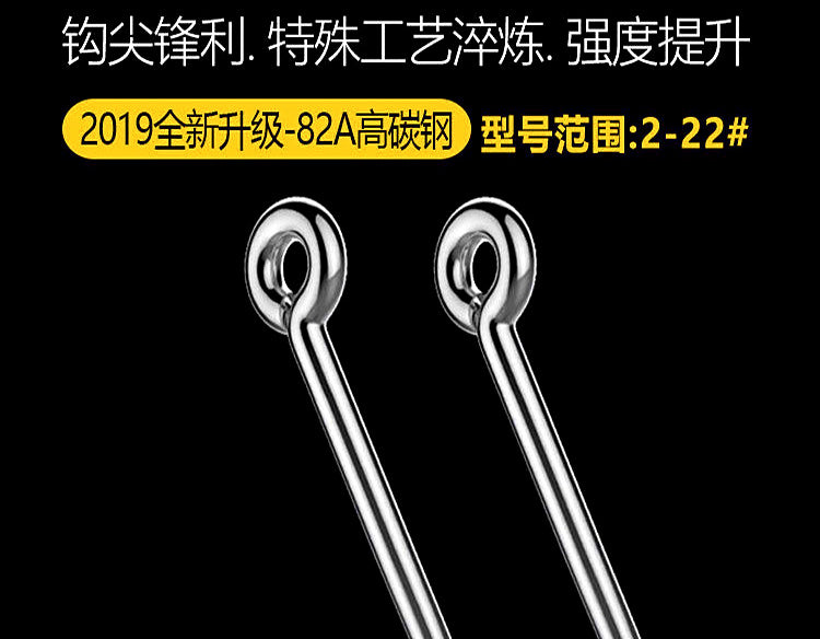 Iseni Barbed Eyed Hook Assortment Set with Box – product photo
