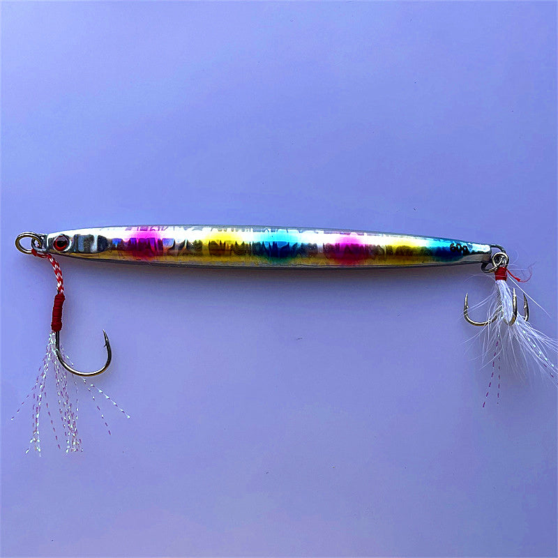 Fast Sinking Metal Jig, Glow Laser Finish, Model 8118