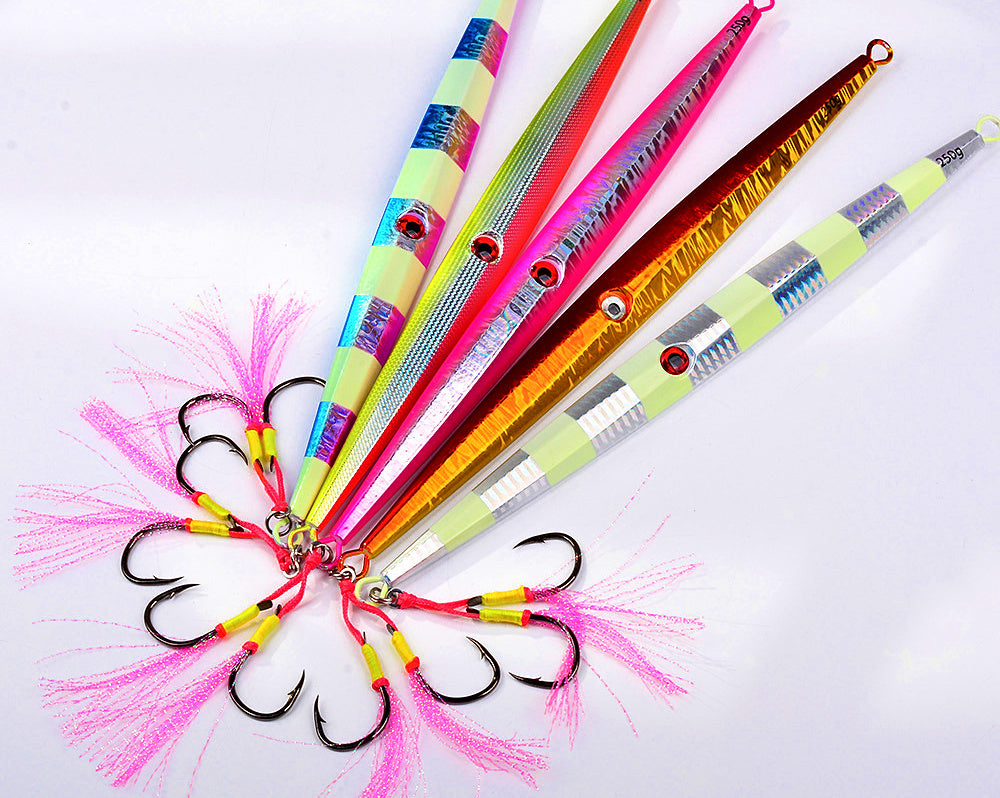 Glow Slow Pitch Jig with Assist Hook, 60–300 g (2.1–10.6 oz) – product photo